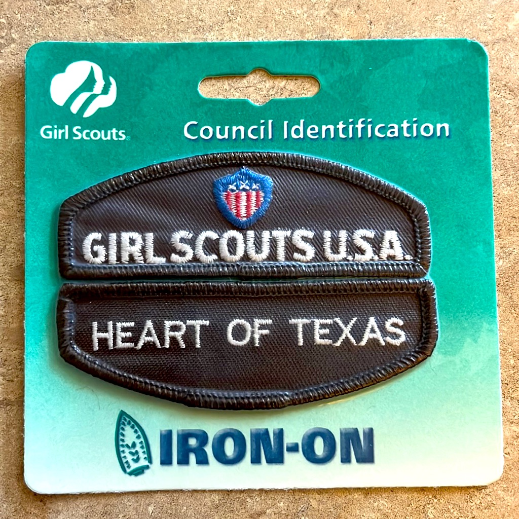 Rare Vintage Girl Scouts Vest Heart Of Texas Patch